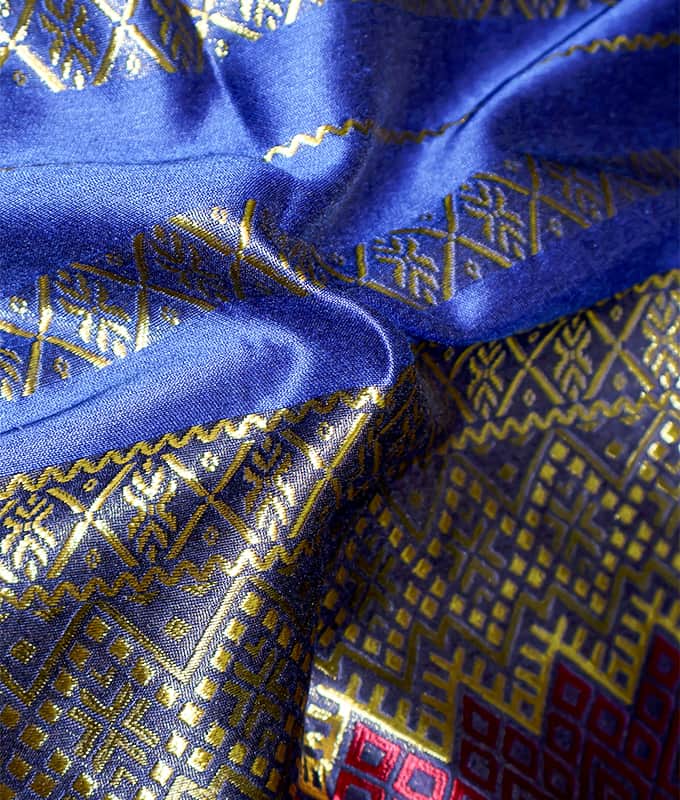 100% Polyester Jacquard Pattern LAETUS Southeast Asia Sarong Fabric